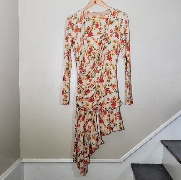 N°21 Floral-print Plunging Neckline Dress - Picture 4 of 8